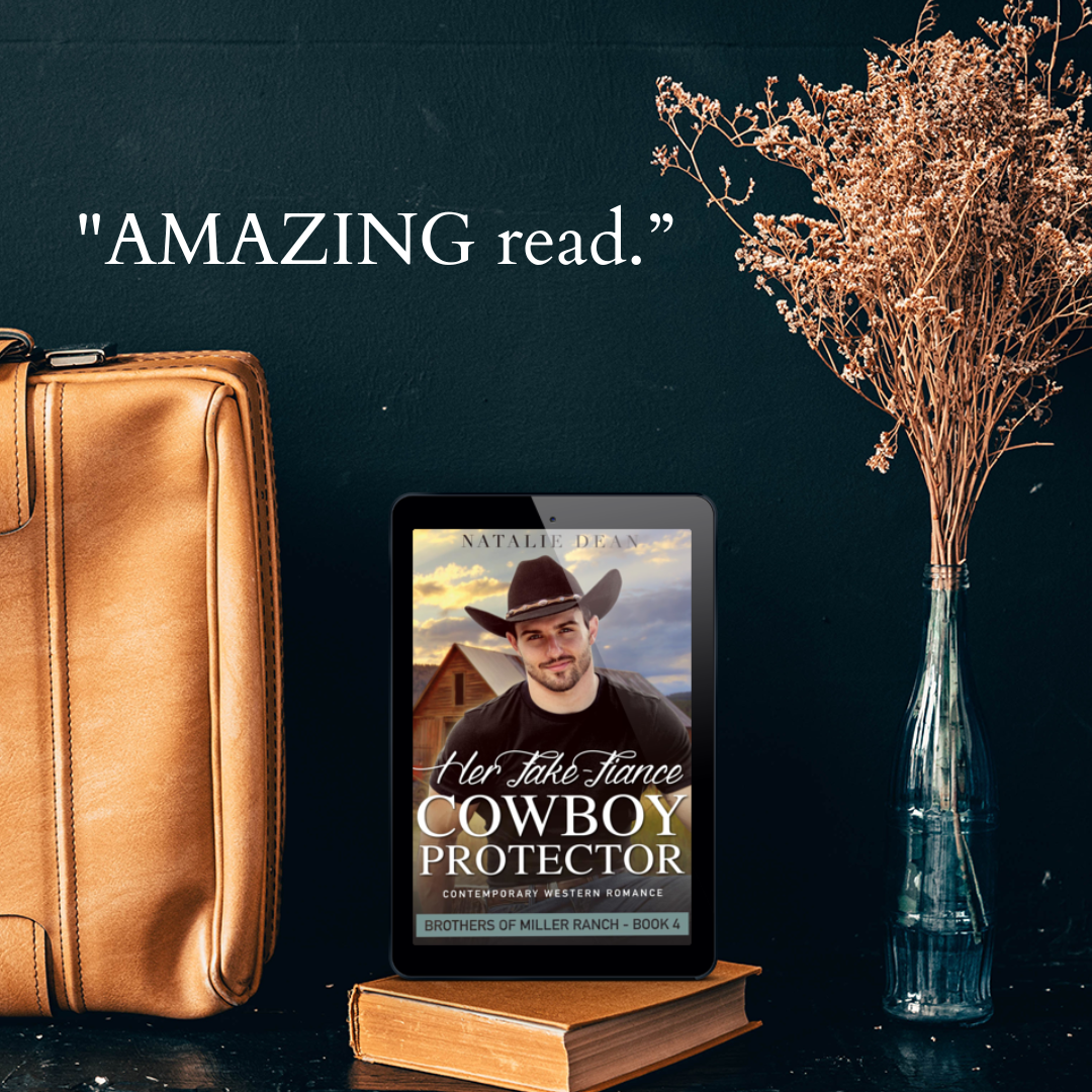 Her Fake-Fiance Cowboy Protector Brothers of Miller Ranch Book 4 by Natalie Dean sweet contemporary western romance