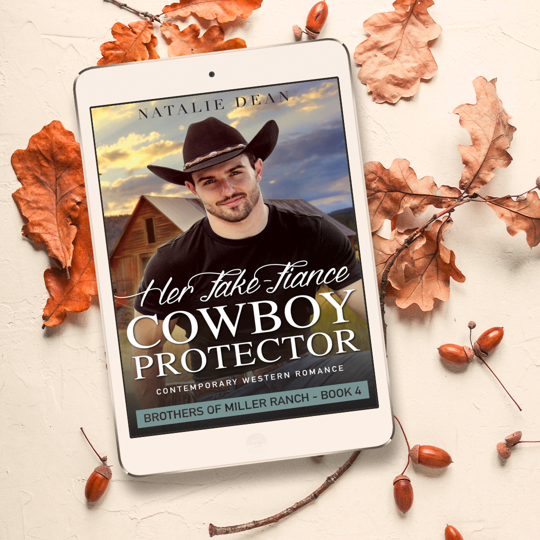 Her Fake-Fiance Cowboy Protector Brothers of Miller Ranch Book 4 by Natalie Dean sweet contemporary western romance