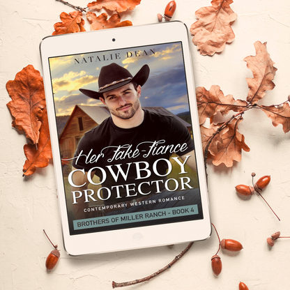 Her Fake-Fiance Cowboy Protector Brothers of Miller Ranch Book 4 by Natalie Dean sweet contemporary western romance
